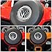 YaaGoo Steering Wheel Emblem Bling Crystal Cycle Decoration for VW Beetle 2011-2019 Golf 2011-2019 CC 2011-2018 etc.