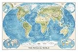 National Geographic: World Physical Wall Map (Poster Size: 36 x 24 inches) (National Geographic Reference Map)