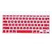 HDE Ultra Thin Silicone Rubber Keyboard Skin Cover for Macbook Pro Non Retina 13/15/17 (Red)