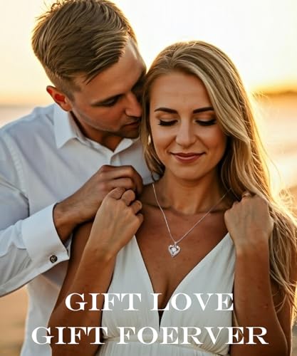 Moissanite Heart Necklaces for Women Wife, S925 'I LOVE YOU' 1-3 Carat Diamond-like Jewelry, Anniversary Birthday Gifts for Women, Birthday Gift Ideas for Wife, Women's Necklaces for Her Girlfriend2