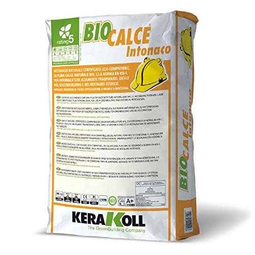Biocalce Intonaco Kerakoll Intonaco naturale eco-compatibile per intonacature traspiranti 25 Kg