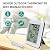 Urageuxy Digital Indoor Outdoor Thermometer Wired, Indoor Outdoor Temperature Monitor with Min/Max Record and Probe Sensor for Home, Office, Greenhouse, Aquarium, Refrigerator, Freezer (White)