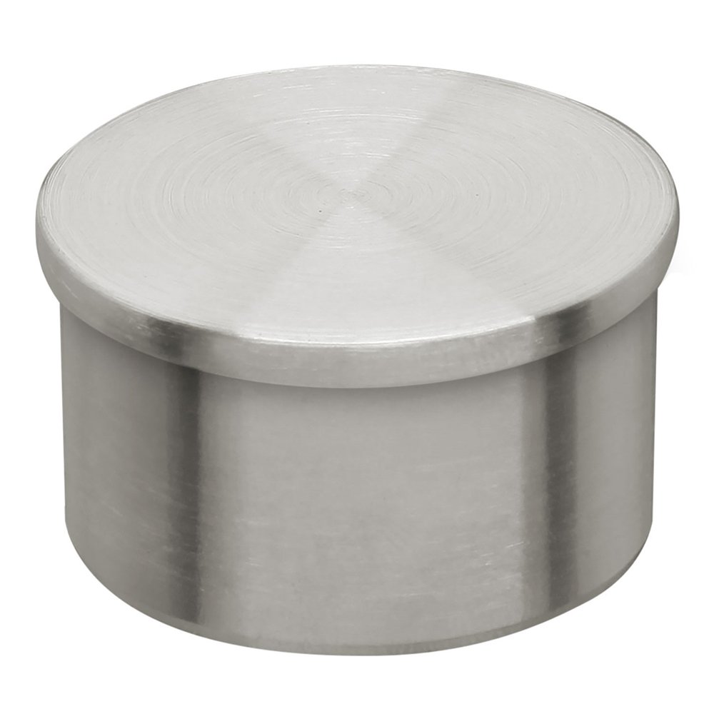 Lavi Industries44-600/1H Satin (Brushed) Stainless Steel Flush End Cap 1-1/2"OD