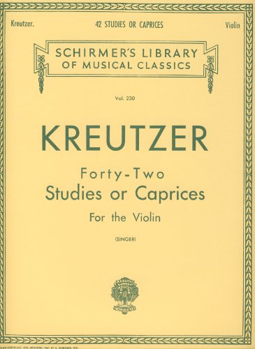 Preisvergleich Produktbild KREUTZER - Estudios y Caprichos (42) para Violin (Singer)