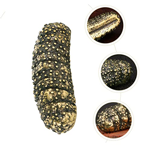 Stobaza 257UPXZ22W66UFKFG5E282Q9 Brass Sea Cucumber Ornaments Money Decorations Book Shelf Decor Car Dashboard Decoration Brass Animal Statues Chinese Decorations Sea Animals Desktop Decor Antique Office Vintage thumb #5