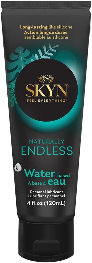 Product image of SKYN Naturally Endless Personal Lubricant – 4 oz – Water Based Lube for Men, Women and Couples, Safe with Latex and Latex-Free Condoms and Personal Devices