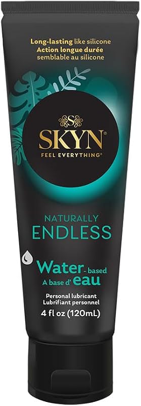 SKYN Naturally Endless Personal Lubricant – 4 oz – Water Based Lube for Men, Women and Couples, Safe with Latex and Latex-Free Condoms and Personal Devices