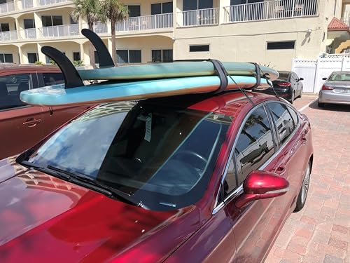Curve SUP Soft Rack Lockdown SUP Racks - Premium Stand Up Paddle Board Car Racks (Set of 2)