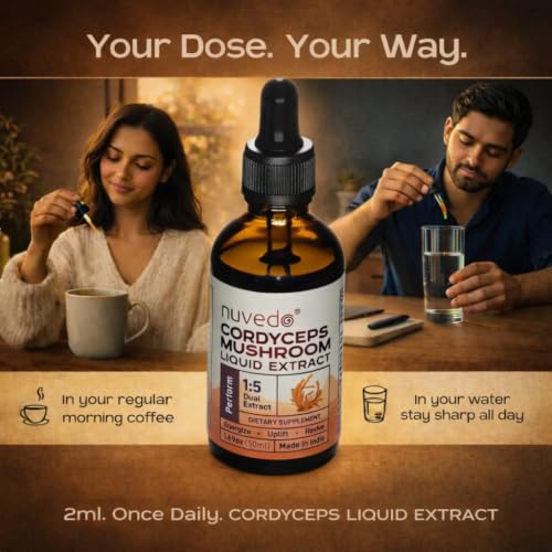 Image of Nuvedo Cordyceps Mushroom Liquid Extract | 10 mL | 1:5 Dual Extract