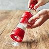 Sur La Table Ratchet Mill, Black – Ceramic Stone Grinder Pepper & Spice Grinder with Adjustable Coarseness, Front-Loading Refill, Durable Manual Seasoning Tool for Kitchen and Table #5