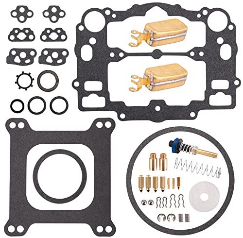 Carburetor Rebuild Kit Compatible with Edelbrock 1405 1406 1407 1408 1409 1410 1411 Carb Rebuild Kit for AFB 4 barrel 500 600 650 700 750 800 CFM Weber Marine # 809064 Carter 9000 series