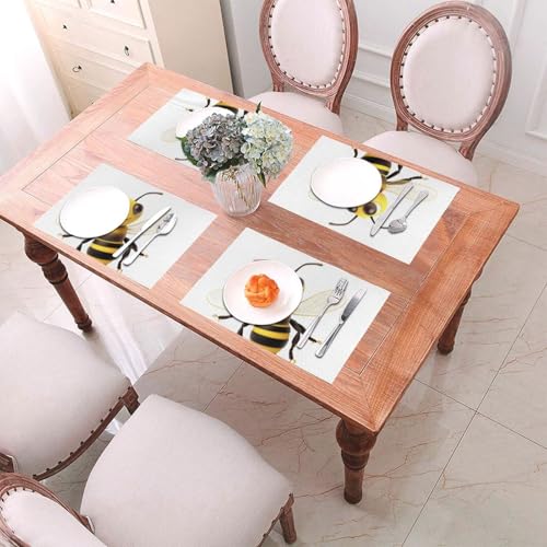 Sets de table motif abeille pour embellir la cuisine