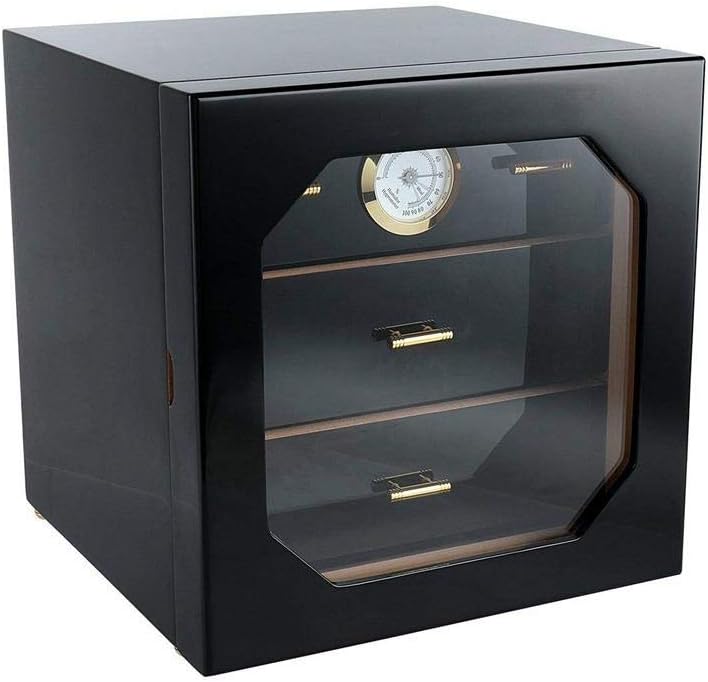 Cigar Humidor Cabinet Radix,Wooden,with Digital Hygrometer And Humidifier,4 Layer Drawers Decent Cigar Box Set well-liked