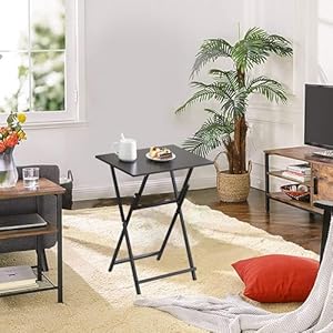 2piecefoldingtvtraysetnoassemblyrequiredtablesetof2snacksidetableforlivingroomtvdinnersmalltrayforkitchendiningroom Urban Country Home Decor 2 piece folding tv tray set no assembly required table set of 2 snack side table for living room tv dinner small tray for kitchen dining room urban country home decor