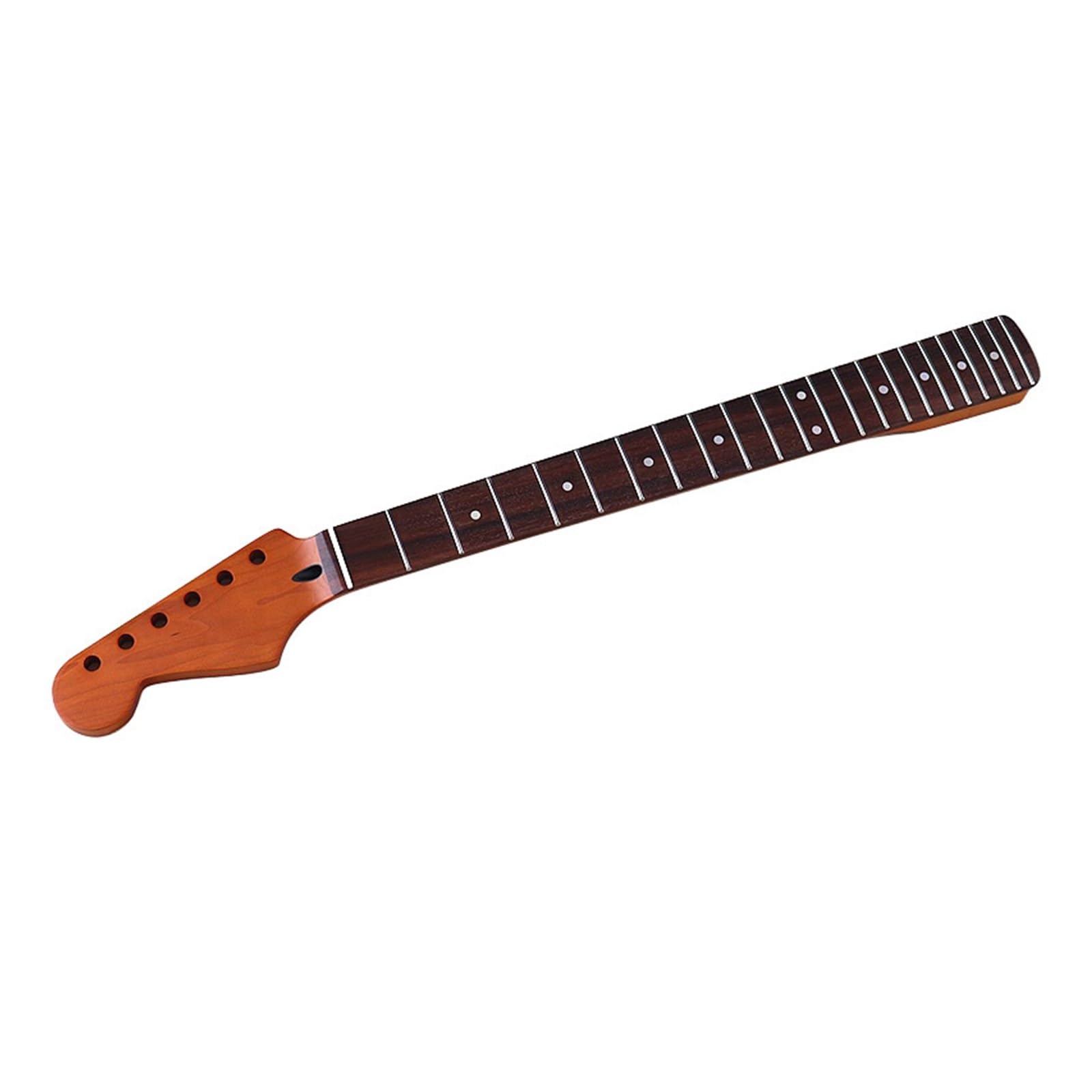 ST Manico for chitarra elettrica Mancino 6 corde 22 tasti Acero tostato Tastiera in palissandro Accessori for chitarra elettrica opaca
