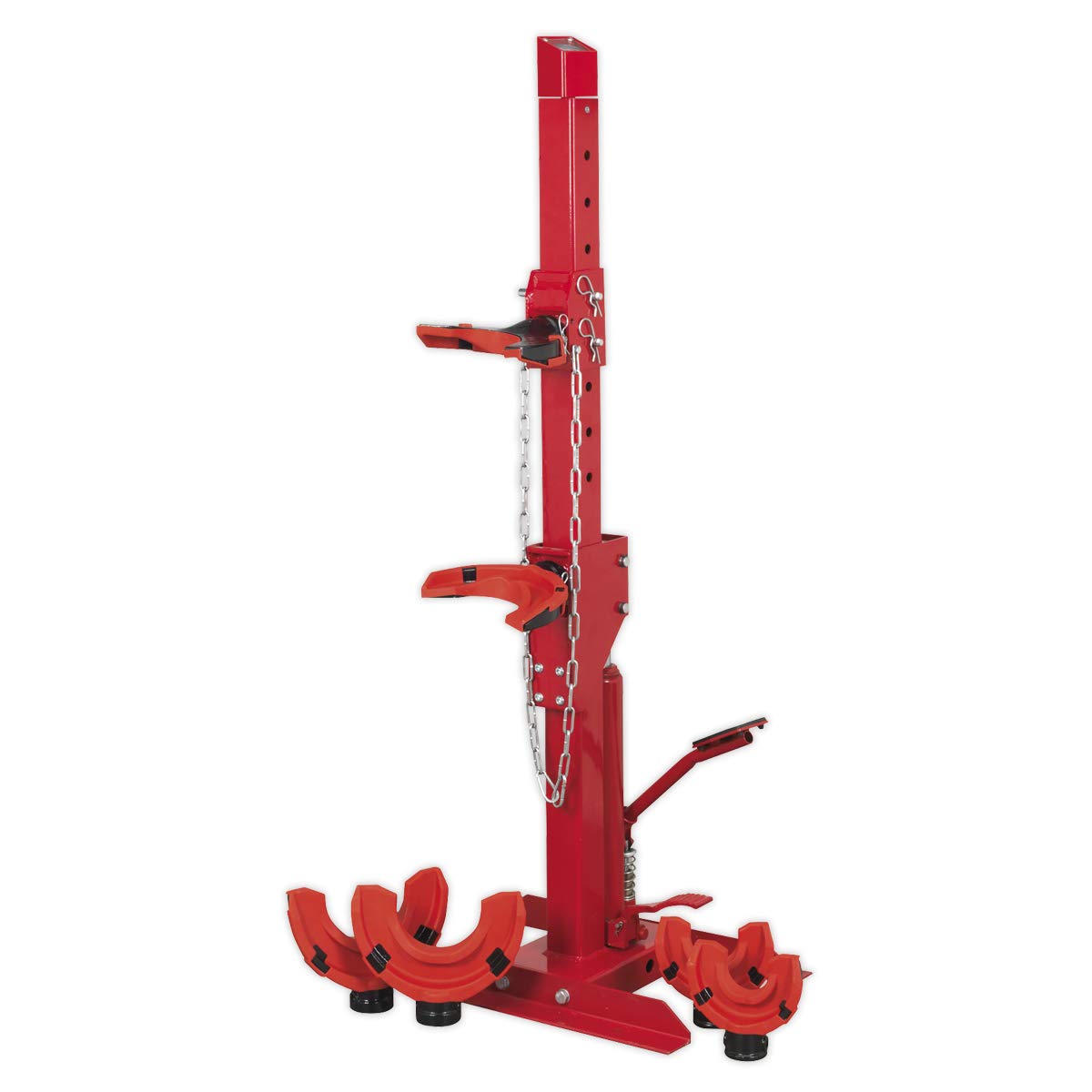 1x Sealey Coil Spring Compressing Station With Gauge Hydraulic 2000kg Capacity