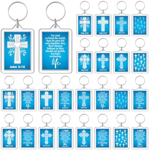 Scripture Key Chains Amazon.com: Equsion 24 Pcs Christian Keychain Gifts Bulk Bible Verse ...