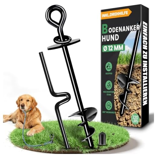 Robuster Bodenanker für große Hunde