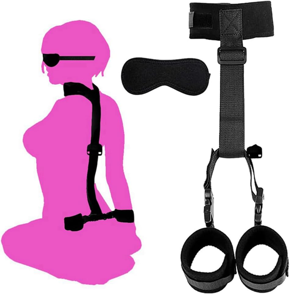 OHZOEUSO Bondaged Rope Cord & Rope Bed Sex Cuff Bracelets with Chain Bed Restraint for King Size...