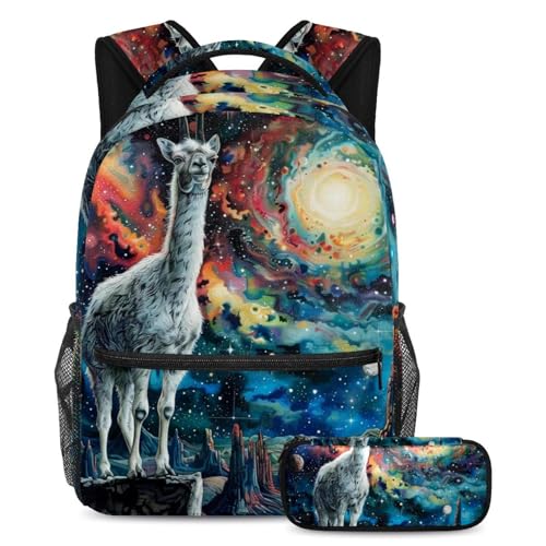 Sac à dos élan étoilé coloré idéal pour le collège et le lycée