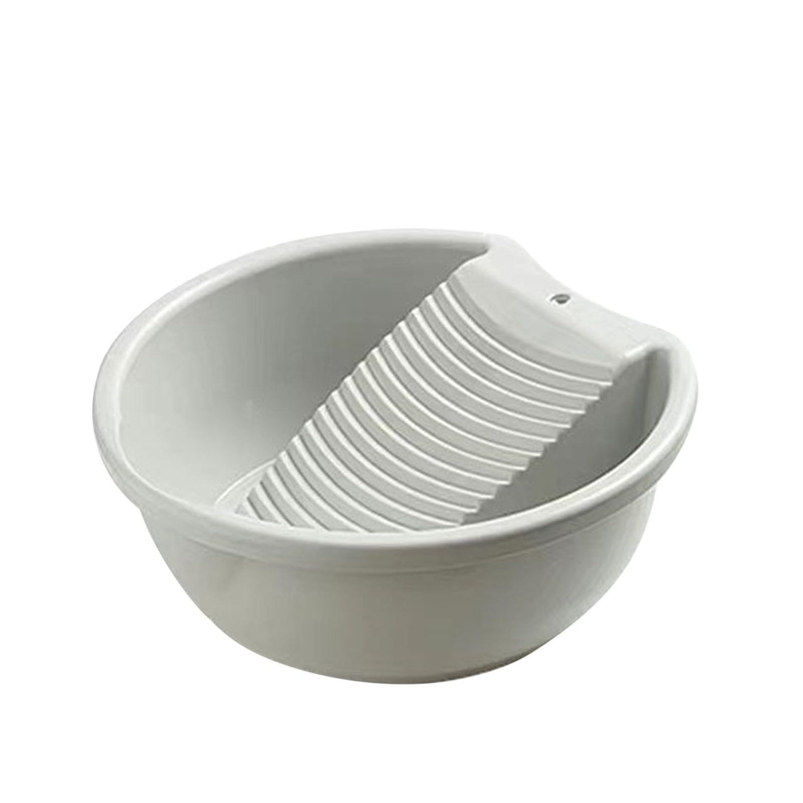 Wash Board Basin for Hand Washing Clothes,Wash Board Laundry for Handwashing,Plastic Non-Slip Washtub with Integrated Washing Tub,Laundry Tub,Hand Washing Board (B)