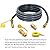 Upgraded 12 Feet 1/2 Inch Rv Quick Connect Natural Gas Hose Gas Line for Outdoor Grill with Quick Connect Fittings for Bbq Pizza Oven, Patio Heater and More NG Appliance - CSA
