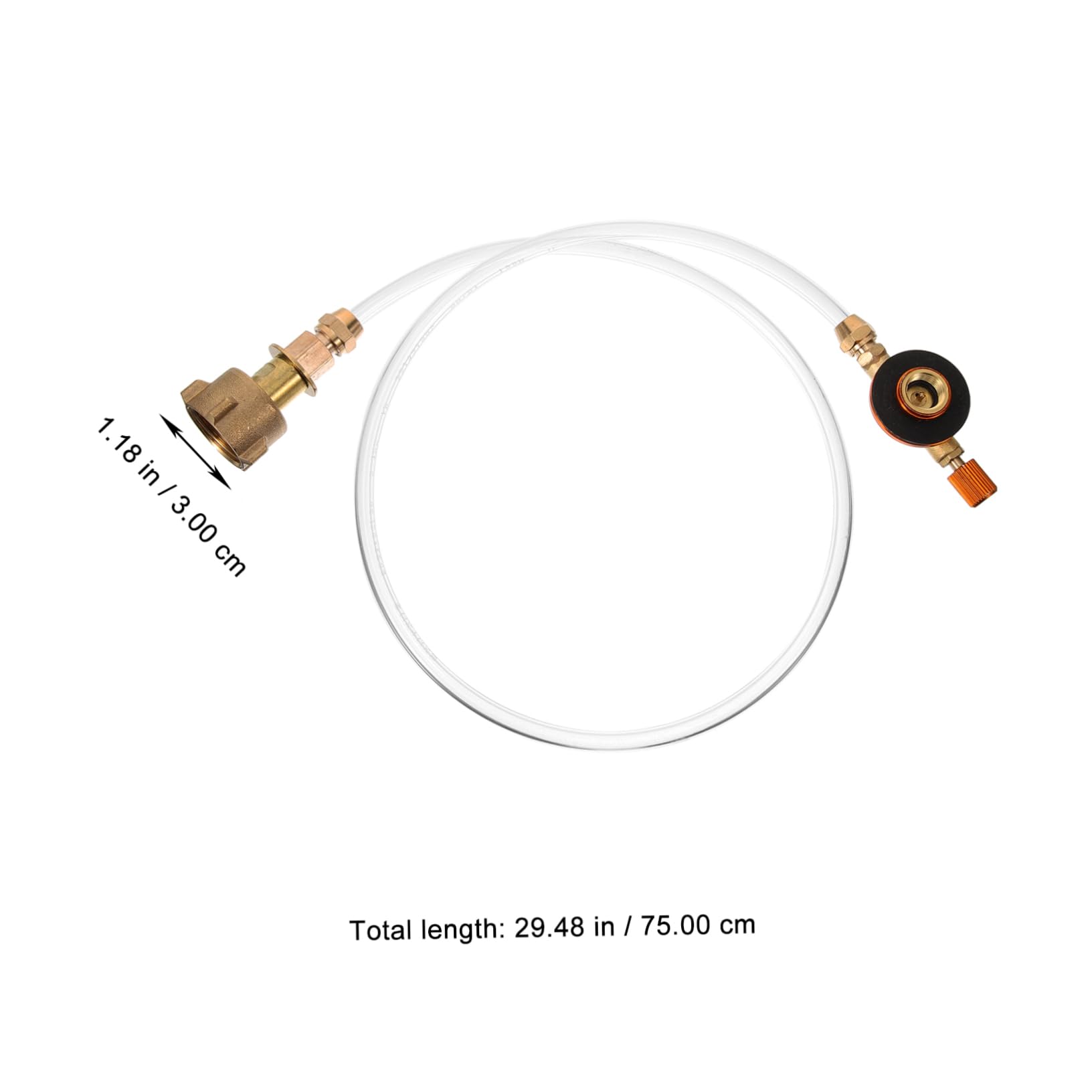 YARNOW Propane Tank Adapter Hose for Camping Stove Durable Gas Tube Converter Sturdy Valve for Outdoor Cooking Compatible Picnic Stoves and More Camping Accessory