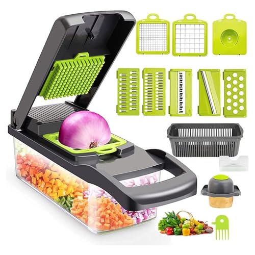 13-in-1 Multifunctional Vegetable Chopper | Food Chopper and Cutt...