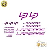 Adhesivo de vinilo impreso de la máxima calidad. Vinilo laminado con 5 años de garantía. Se incluye todo lo que aparece en la imagen. Juego de adhesivos en vinilo para LAPIERRE 2 PEGATINAS CUADRO BICI