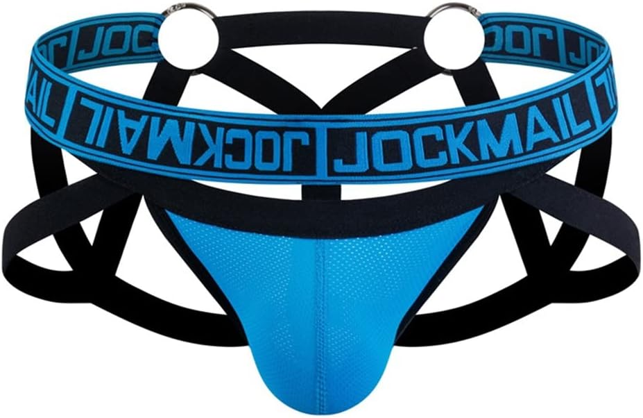 JOCKMAIL Mesh Breathable Jockstrap Athletic Supporters for Men Jock Strap Male Underwear