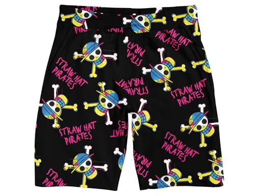 Bioworld One Piece Live Action Straw Hat Skull & Crossbones Logo Men's 2-Pack Pajama Set4