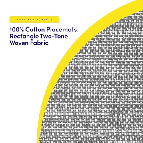 image for Sweet Home Collection 100% Cotton Placemats for Dining Room Rectangle 