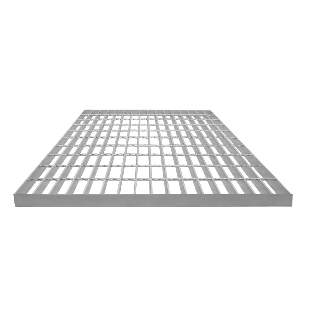 Canaleta Drenaje Cuadrícula Malla Rejilla Acero Galvanizado para Pasarela Pasillo Forja Piso Suelo Desagüe Ventilación Resistencia a Intemperie 500x1000x30mm Espesor Metal 4mm Capacidad Carga 500kg