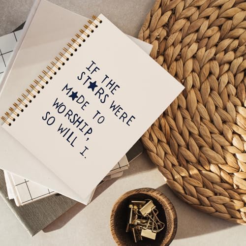 Journal biblique pour prise de notes hold fizz | Carnet chrétien à spirale format A5