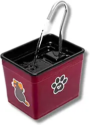 Bebedouro para Gatos 1,8L Automático – Fonte Silenciosa Bivolt, Estimula Hidratação, Evita Problemas Renais, Ideal para Pets (Bôrdo, 1,8 Litros)