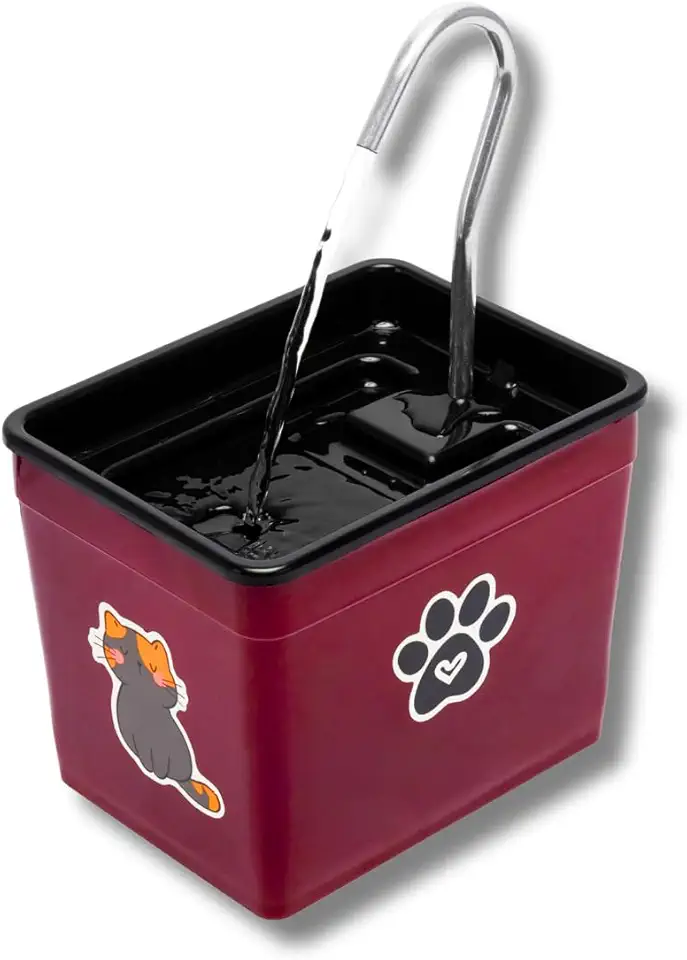 Bebedouro para Gatos 1,8L Automático – Fonte Silenciosa Bivolt, Estimula Hidratação, Evita Problemas Renais, Ideal para Pets (Bôrdo, 1,8 Litros)