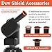 Alsoyixia 2Pcs Dew Shield for Seestar S50, Telescope Len Accessory, Removable, Protect Observation Sessions