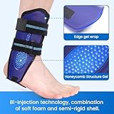 Velpeau Ankle Stabilizer Brace for Sprain, Ligament Injury (Grade 1 to 2), Tendonitis, Adjustable Stirrup Ankle Support Splint for Women and Men,Reversible Left & Right Foots,One Size(Foam Pads, Blue) - Image 4