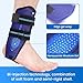 Velpeau Ankle Stabilizer Brace for Sprain, Ligament Injury (Grade 1 to 2), Tendonitis, Adjustable Stirrup Ankle Support Splint for Women and Men,Reversible Left & Right Foots,One Size(Foam Pads, Blue)