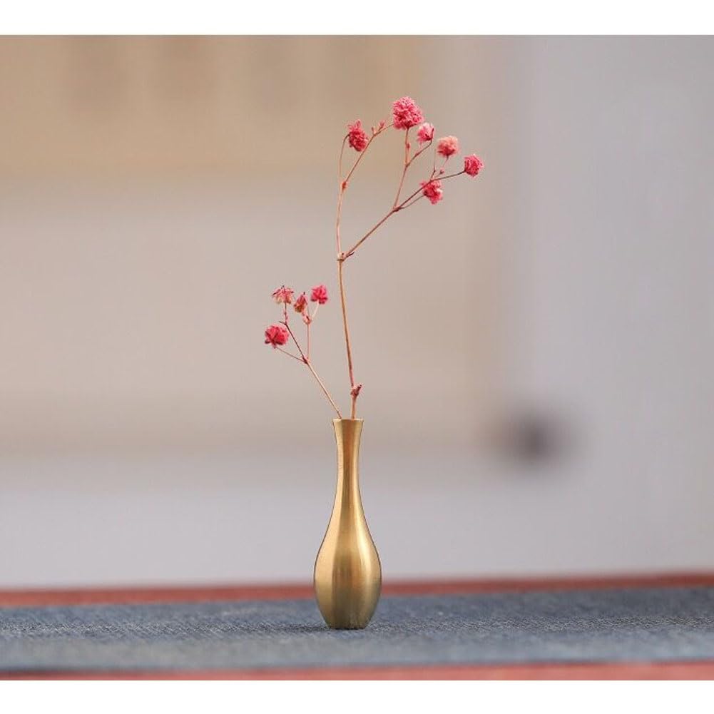 Amazon.co.jp: 銅の花瓶 ミニ ゴールデン 銅花瓶 フラワー用 小さな