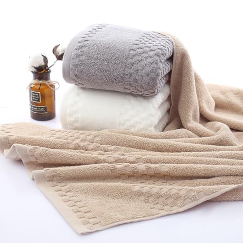 Toalla de baño Anneome de algodón absorbente caqui para bebés y niños 5