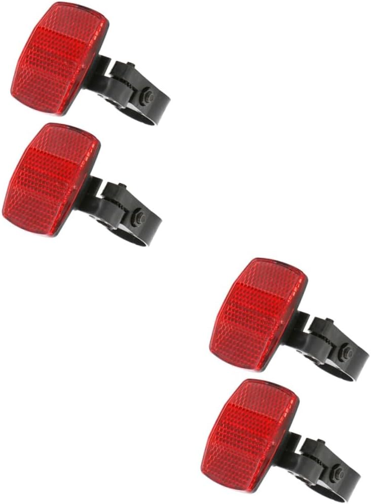 TOYANDONA Durable Mountain Bike Reflectors Reflectors for Night Riding Easy Install Outdoor Cycling Accessories