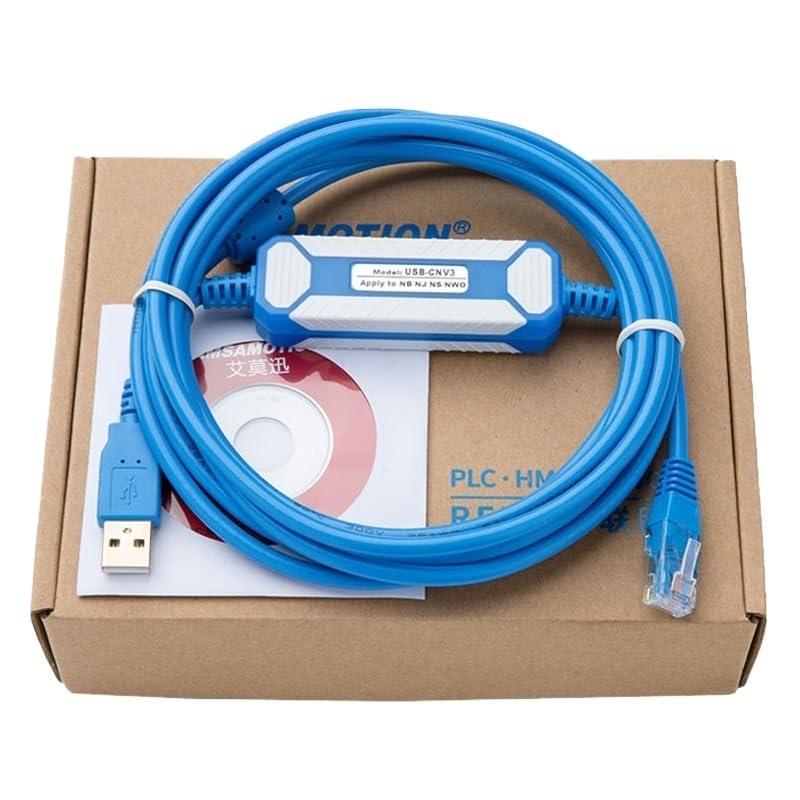 Suitable for NB/NJ/NS/NW0 Series Programming Cable USB-CNV3 Data Download line Communication line(Moisture and dustproof)