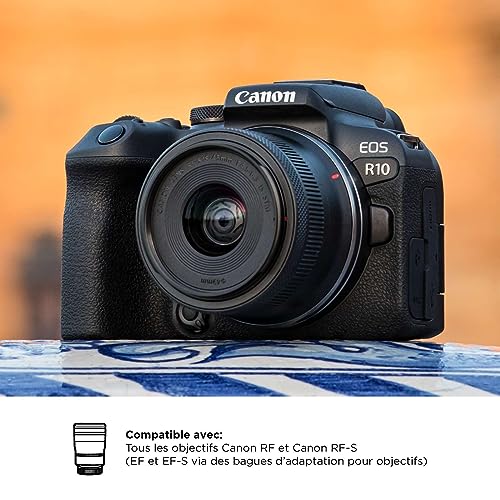 Canon EOS R10 Appareil Photo Hybride Format APS-C 24 Mpixels Noir Plus Objectif Canon RF-S 18-45mm F4.5-6.3 is STM Standard – Image 6