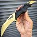 Blade New Dark Knight Spring Assisted Dual Batman Tactical Folding iCareYou Knife Gold New