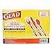 Glad Clear Disposable Cutlery Set with Heavy Duty Plastic Forks, Knives, and Spoons, Reusable Dishwasher Safe Plastic Utensils for Parties and Everyday Use, 240 Count
