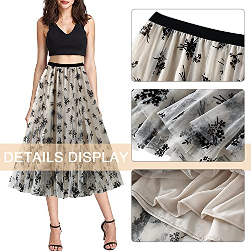 FEOYA Gonna Lunga Tulle Donna Gonna Lunga Estiva