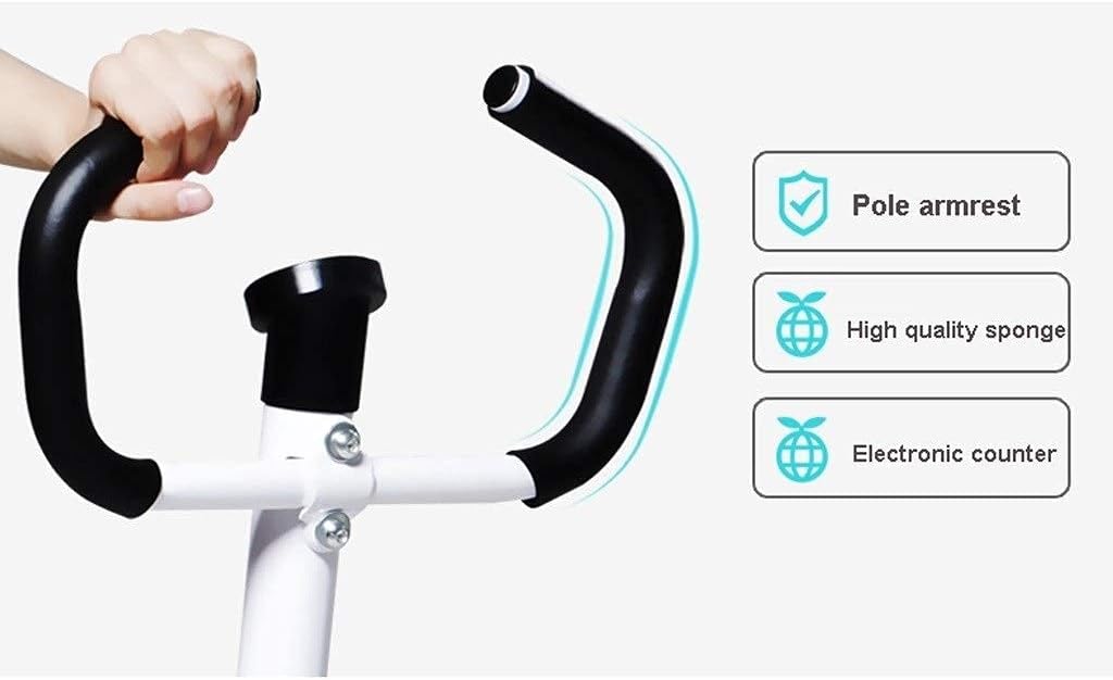 Stepper,Mini-Swing Twist Step Machine with Handle Bar and Monitor Home Silent Mountaineering Fitness Equipment for Exercise (A)