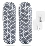 SWISSELITE 2Pcs Plastic Bag Holder, Reusable Plastic Bag Organizer Wall Mount, Large Grocery Bag Storage Dispenser, 22x9 IN