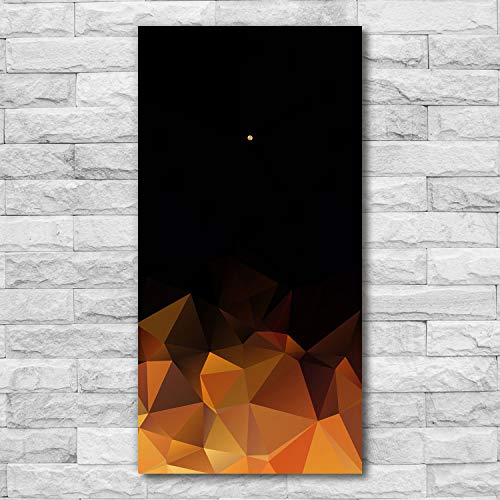 Triangles d'abstraction horloge en verre Tulup anti-reflet - 3